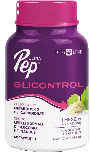 Bios Line Ultra Pep Glicontrol Integratore Alimentare Glucosio 60 Tavolette